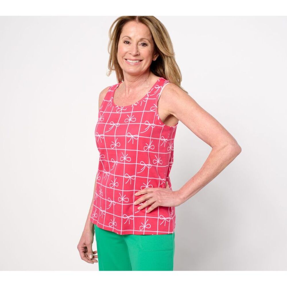 Isaac Mizrahi Live! Women's Top Plus Sz 1X Yacht Club Choice of Pink